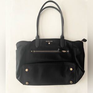Michael Kors Black Tote with Gold Accents